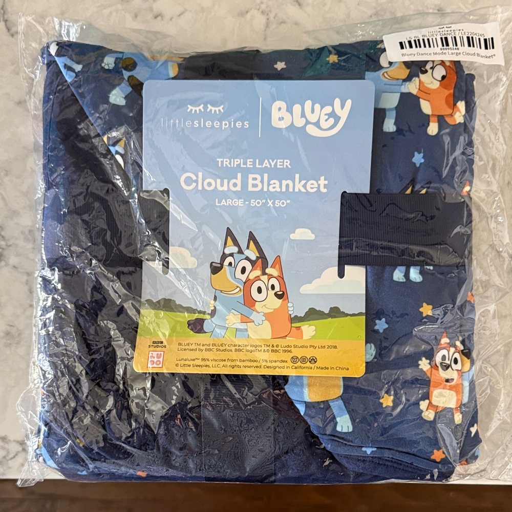 Little Sleepies Bluey Cloud Blanket - Dance Mode